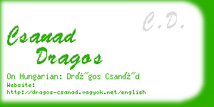 csanad dragos business card